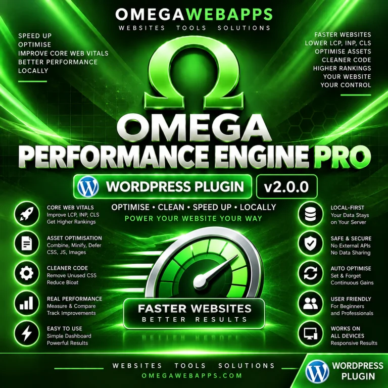 Omega Performance Engine WordPress Plugin