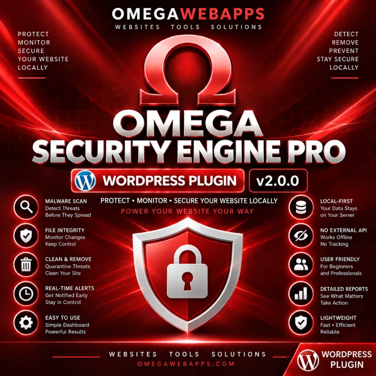 Omega Security Engine Pro WordPress Plugin