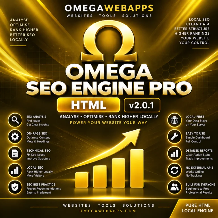 Omega SEO Engine Pro Pure HTML